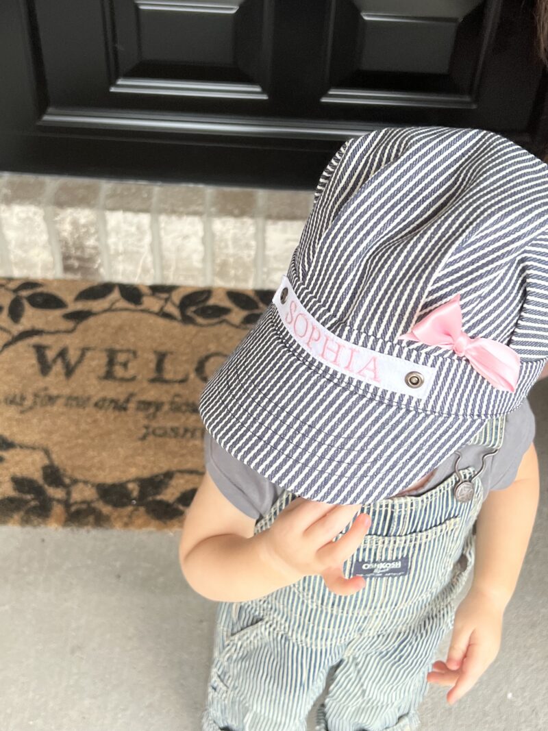 Pink Train Hat with Box