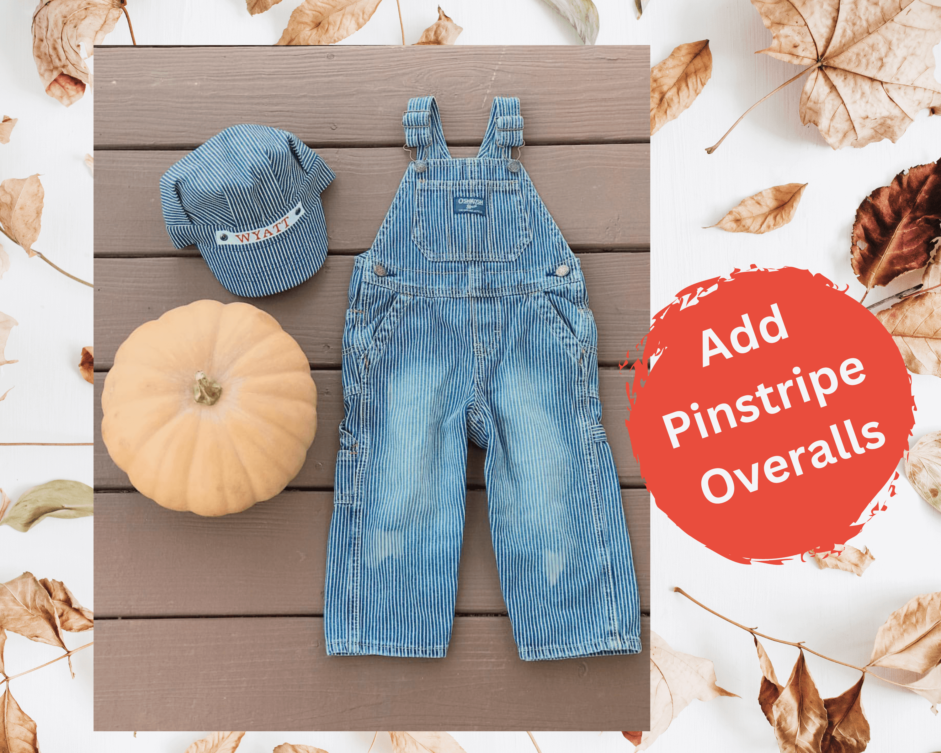 Pinstriped Overalls