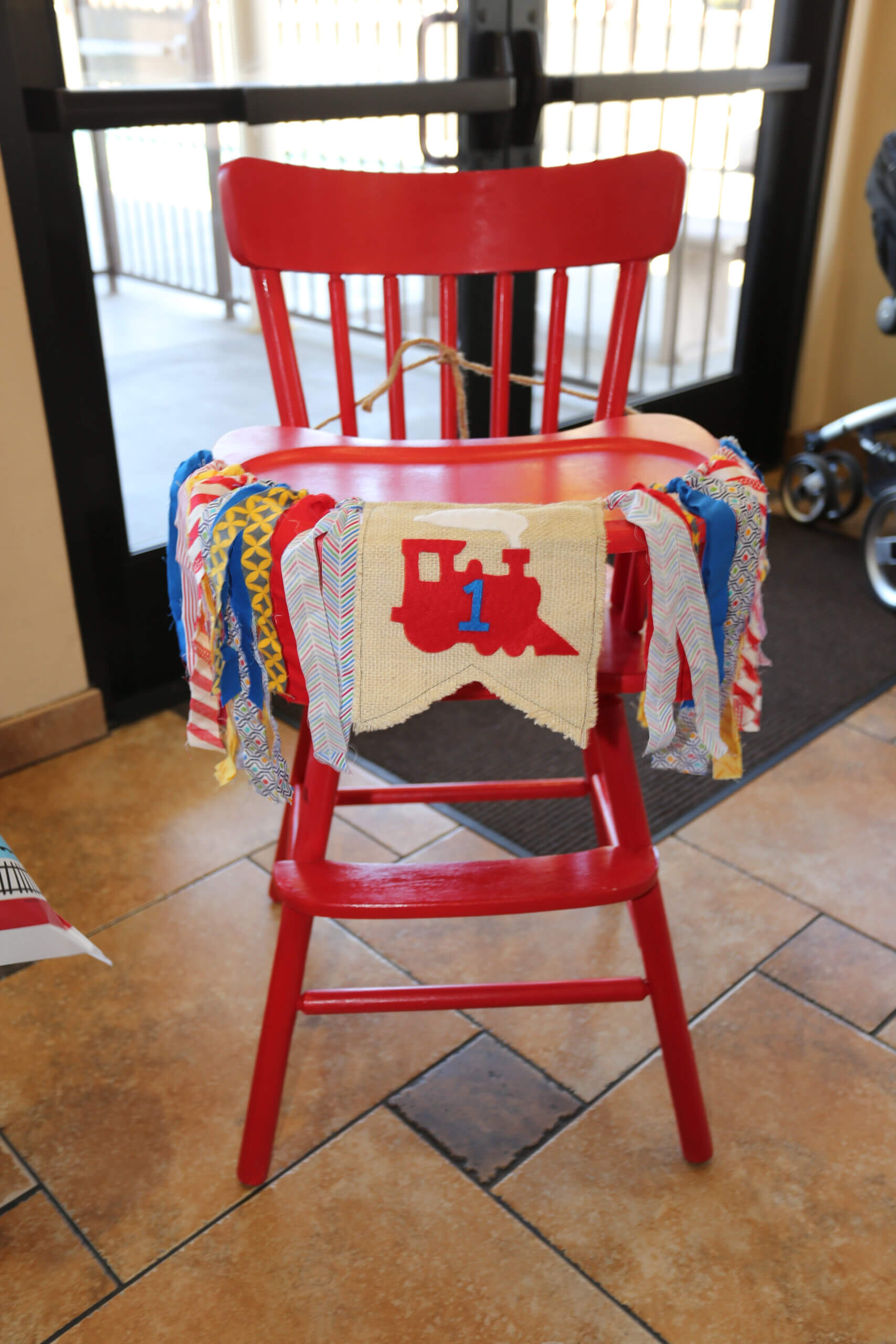 High Chair Train Banner