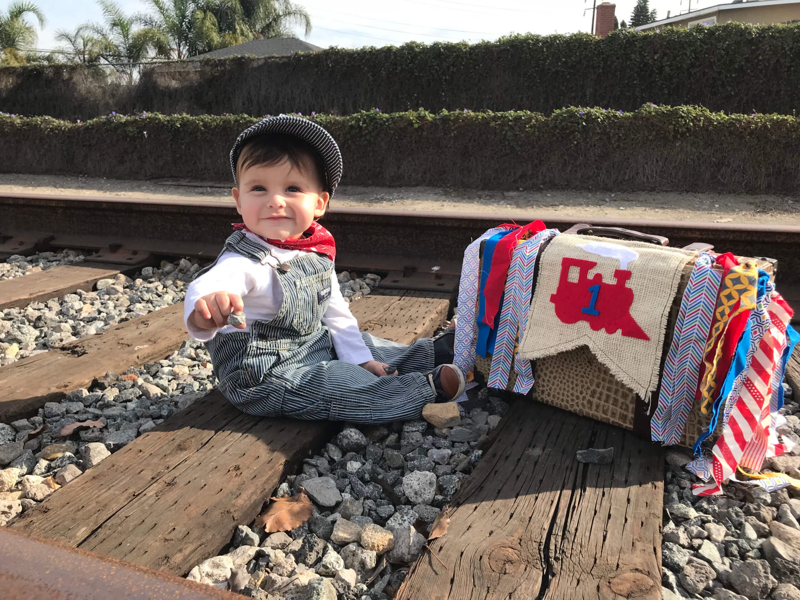 Personalized Train Birthday Banner - Image 2